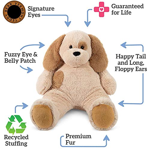 Vermont Teddy Bear Stuffed Dog - Large Stuffed Animals, 4 Foot, Cuddle by Vermont Teddy Bear