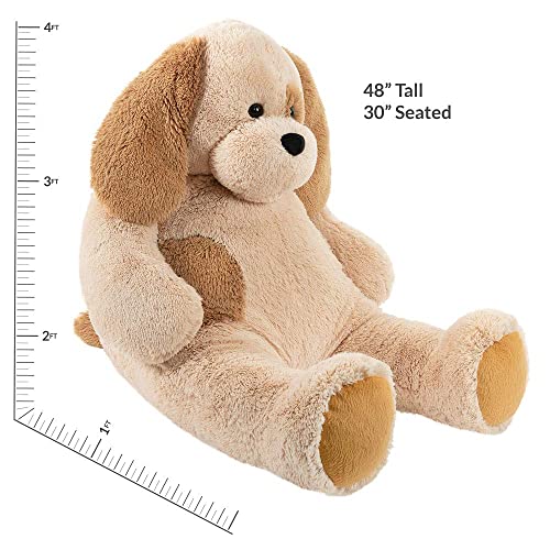 Vermont Teddy Bear Stuffed Dog - Large Stuffed Animals, 4 Foot, Cuddle by Vermont Teddy Bear
