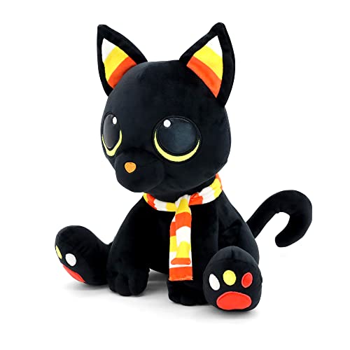 Plushible Halloween Plush - Cat Stuffed Animals - Cute Halloween Decor - Black Cats Plushie Toys - Animal Plushies Toy and Fall Decorations - Small 8 Inch - Candy Corn Cory from Plushible