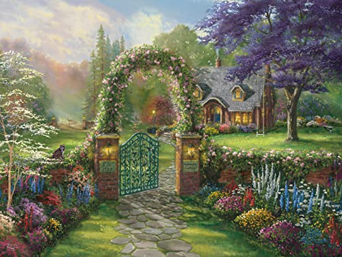 Ceaco - Thomas Kinkade - Inspirations - Hummingbird Cottage - 300 Piece Jigsaw Puzzle from Ceaco