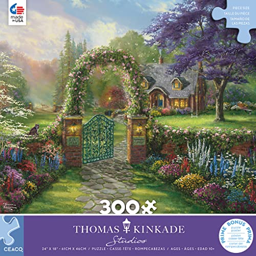 Ceaco - Thomas Kinkade - Inspirations - Hummingbird Cottage - 300 Piece Jigsaw Puzzle from Ceaco