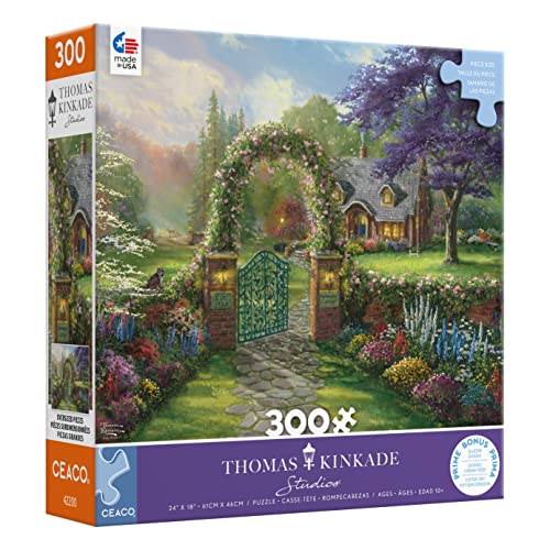 Ceaco - Thomas Kinkade - Inspirations - Hummingbird Cottage - 300 Piece Jigsaw Puzzle from Ceaco