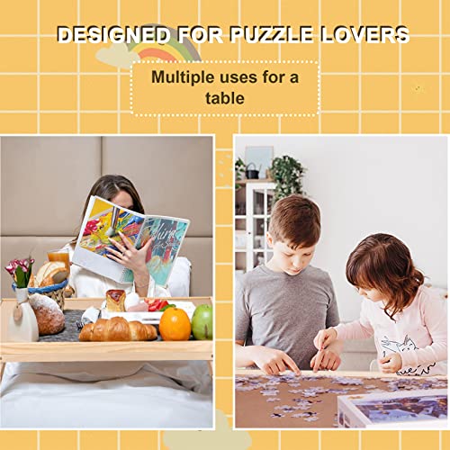 Puzzle Board, Jigsaw Puzzle Table with 4 Drawers and Cover, 34âx 26â Portable Puzzle Table with Folding Legs for Adults and Teens (1500 Pieces) by RAGOZONERY