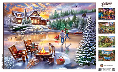 MasterPieces 1000 Piece Jigsaw Puzzle for Adults, Family, Or Kids - an Evening Skate - 19.25"x26.75" from MasterPieces Puzzle Company