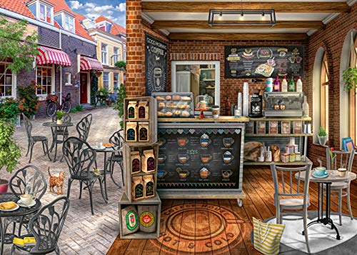 RavensburgerÂ Quaint CafÃ© 1000 Piece Jigsaw Puzzle for Adults - 16805 - Every Piece is Unique, Softclick Technology Means Pieces Fit Together Perfectly by Ravensburger