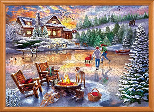 MasterPieces 1000 Piece Jigsaw Puzzle for Adults, Family, Or Kids - an Evening Skate - 19.25"x26.75" from MasterPieces Puzzle Company