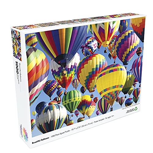 Beautiful Balloons 1000 Piece Jigsaw Puzzle by Colorcraft from Littlefeet Direct