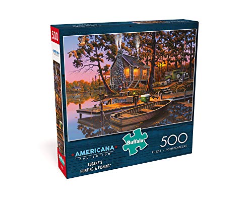 Buffalo Games - Eugene's Hunting & Fishing - 500 Piece Jigsaw Puzzle Multi, 21.25"L X 15"W from Buffalo Games
