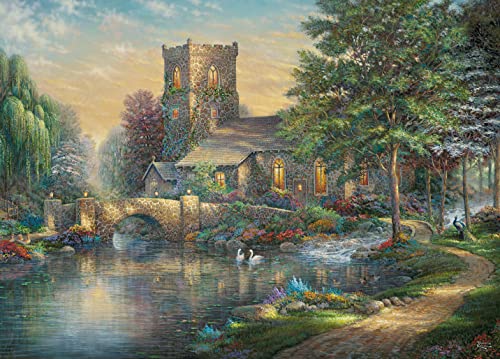 Ceaco - Thomas Kinkade - Willow Wood Chapel - 1000 Piece Jigsaw Puzzle from Ceaco