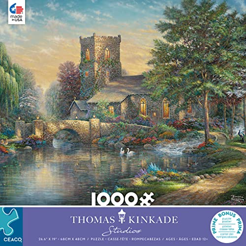 Ceaco - Thomas Kinkade - Willow Wood Chapel - 1000 Piece Jigsaw Puzzle from Ceaco