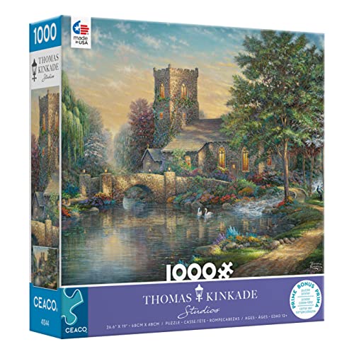 Ceaco - Thomas Kinkade - Willow Wood Chapel - 1000 Piece Jigsaw Puzzle from Ceaco