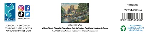 Ceaco - Thomas Kinkade - Willow Wood Chapel - 1000 Piece Jigsaw Puzzle from Ceaco