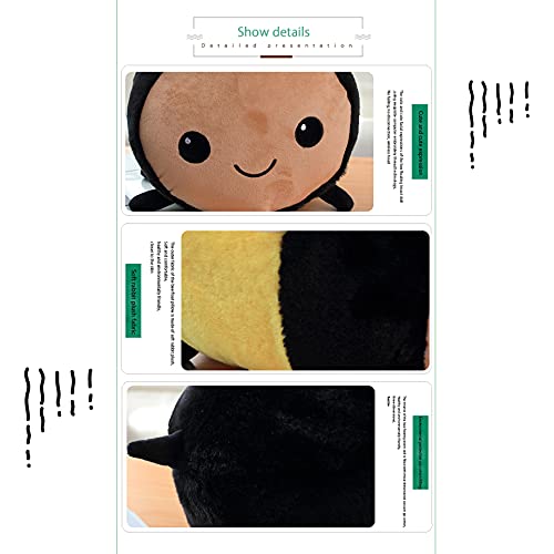 Bumblebee Plush Toysï¼Cute Bee Stuffed Animal Plush Pillowï¼bee Plush Toysï¼Children's Gift Home Decorationï¼11.1 inchesï¼ by Hei Ha