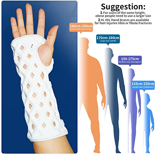 CHAMPK Wrist Brace, Resting hand splint. Suitable for Correction Left/Right hand sports fractures and post operative rehabilitation Fixed. New medical products. (Small by 