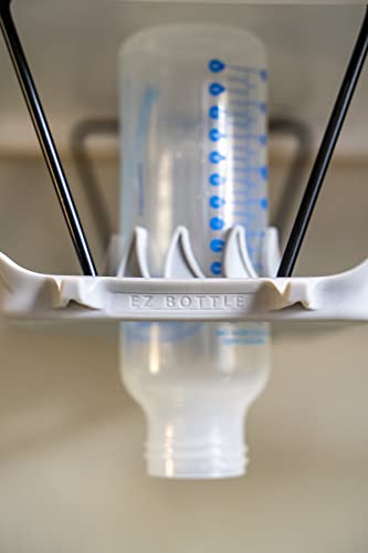 EZ Bottle Dry and Store - Cleaner Safer Counter Free Baby Bottle Drying Rack. No Tools Required Installs in Minutes Without Damaging Cabinetsâ3 Rack Designâ2 Spiral Drying Racks 1 Slotted Drying Rack by EZ Bottle Dry and Store