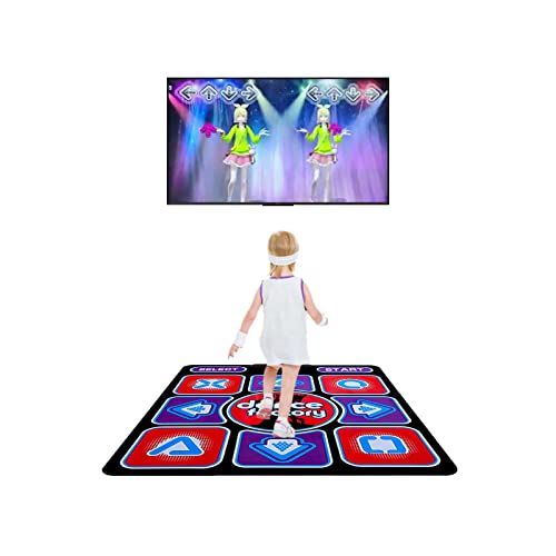 Dance Mat for Kids & Adult, Single Dancing Mats with 68 AV Games, 200 Dance Music, TV RCA Port, Non-Slip Dance Step Pad, Electronic Gift for Boys & Girls (Dance Mat 3) by Grenf