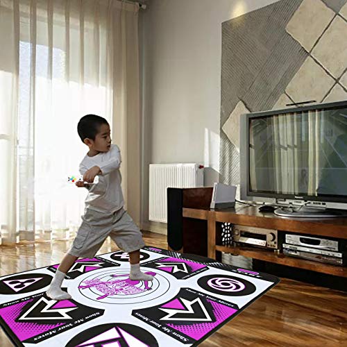 wuyule Dancing Mat - Electronic Dance Mat for Kids and Adults Dancing Game Dance Pad Wireless Non-Slip Dancer Step Pads, High Elasticity and Sensitivity, Multi-Function Games & Levels (Single) by wuyule