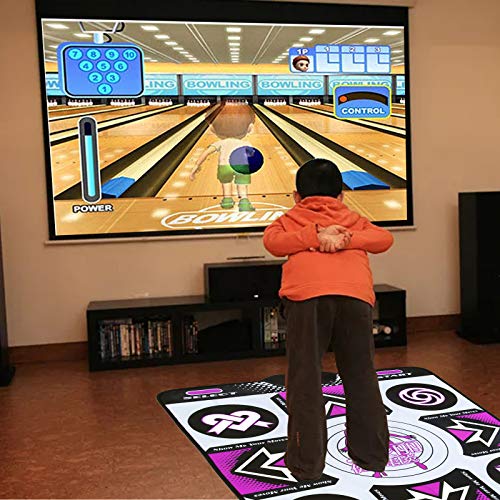 wuyule Dancing Mat - Electronic Dance Mat for Kids and Adults Dancing Game Dance Pad Wireless Non-Slip Dancer Step Pads, High Elasticity and Sensitivity, Multi-Function Games & Levels (Single) by wuyule
