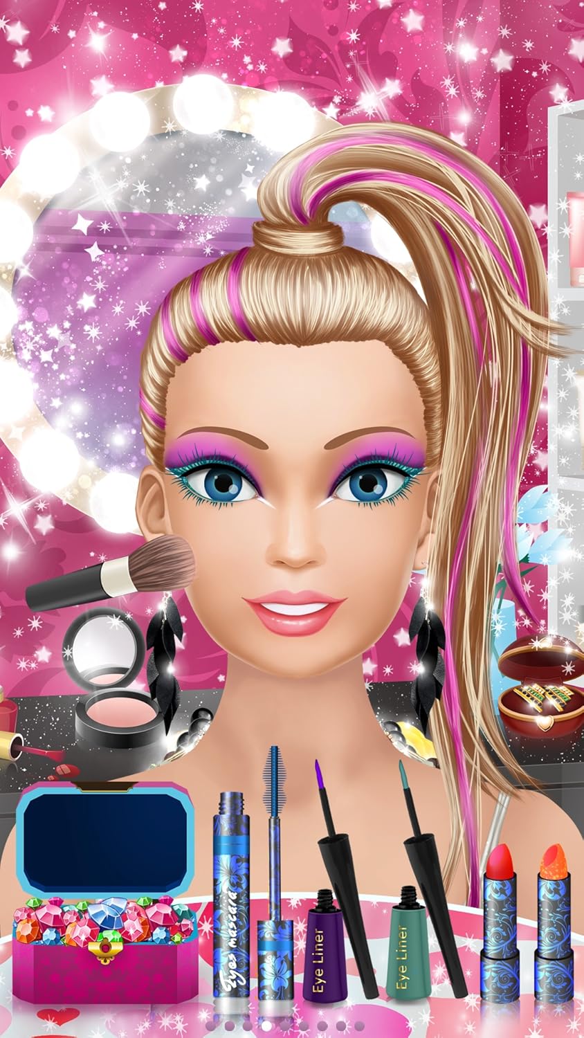 Pop Star Salon: Spa, Makeup and Dressup - Free Girls Fashion Makeover Game by Peachy Games LLC