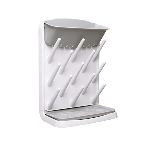 Ubbi Vertical Baby Bottle Drying Rack, Countertop Drying Rack Baby Accessory, Gray by Ubbi