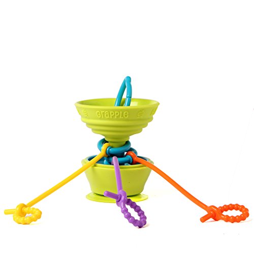 Grapple Suction Cup High Chair Toys Holder | 3 Toy Tethers Keep Toys from Falling | Holds Teethers, Toys, Snack Cups | for Babies 6-12 Months | Perfect for Travel and Restaurant from Boingy LLC