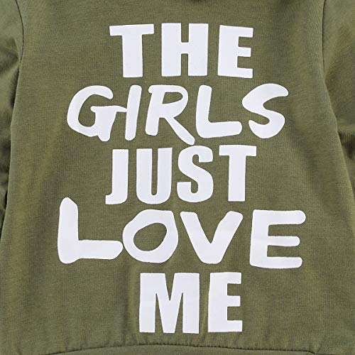 Toddler Baby Boy Outfits Hoodie Sweatshirts & Jeans Clothes Set Fall Winter 6 9 12 18 24 Months (A-Green , 18-24 Months ) from fhutpw