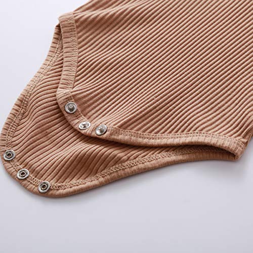 Winter Newborn Baby Boy Girl Clothes Set Ribbed Outfits Unisex Infant Solid Cotton Button Long Sleeve Tops Pants 2PCS by Ledy Champswiin