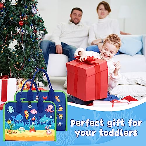 khlerox Busy Board Montessori Toy for Toddlers, Educational Learning Activity Sensory Board, Developing Sensory Toy for Fine Motor Skills, Travel Toy for Plane Car, Gift for Boys Girls from khlerox