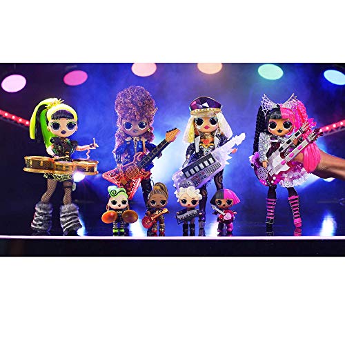 LOL Surprise OMG Remix Super Surprise with 70+ Surprises, Plays Music, 4 Fashion Dolls And 4 Dolls (Sisters), Rock Instruments, Boom Box Packaging, And Rock Band Accessories | Ages 4+ by MGA Entertainment