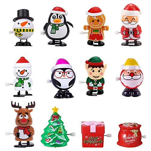 H-Style Christmas Wind-up Toys Stocking Stuffers 15PCS Christmas Party Favors Supplies from H-Style