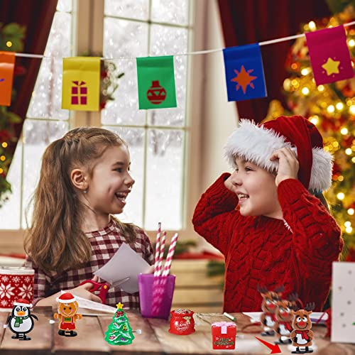 H-Style Christmas Wind-up Toys Stocking Stuffers 15PCS Christmas Party Favors Supplies from H-Style