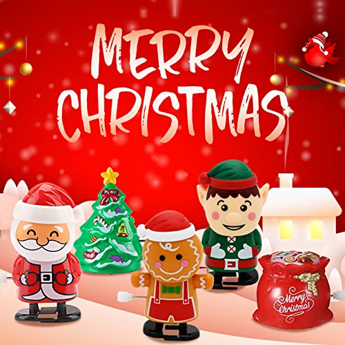 H-Style Christmas Wind-up Toys Stocking Stuffers 15PCS Christmas Party Favors Supplies from H-Style