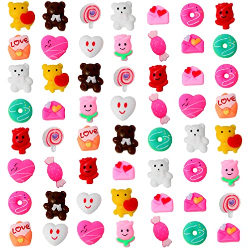 56 Pcs Kawaii Valentines Day Mochi Squishy Toys for Girls Boys Kids, Valentine's Stress Relief Toys, Valentines Classroom Exchange Party Favors, Valentine Gift Exchange by Shengyun