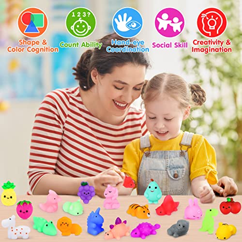 85PCS Mochi Squishy Toys Kid Party Favors Animal Mini Squishies Stress Relief Toy Bulk Birthday Xmas Gift Treasure Box Toy Classroom Prizes Reward Easter Egg Fillers Stocking Stuffers for Kids Random from UMIKU