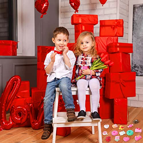 56 Pcs Kawaii Valentines Day Mochi Squishy Toys for Girls Boys Kids, Valentine's Stress Relief Toys, Valentines Classroom Exchange Party Favors, Valentine Gift Exchange by Shengyun