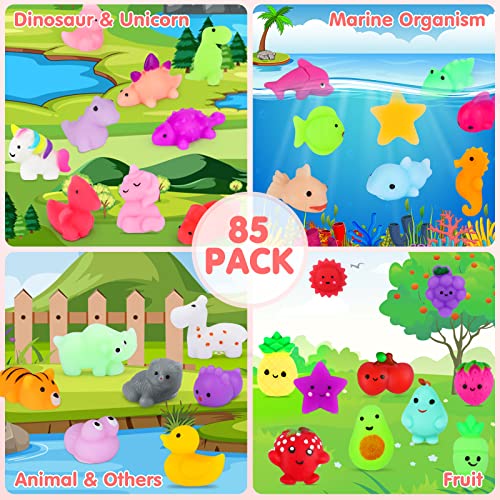 85PCS Mochi Squishy Toys Kid Party Favors Animal Mini Squishies Stress Relief Toy Bulk Birthday Xmas Gift Treasure Box Toy Classroom Prizes Reward Easter Egg Fillers Stocking Stuffers for Kids Random from UMIKU