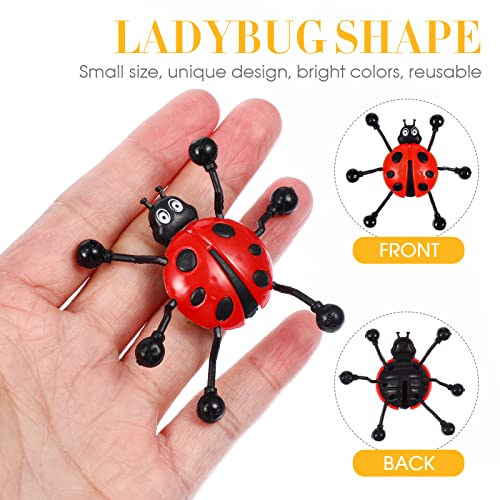 TOYANDONA 12pcs Sticky Wall Climbers, Creative Stretchy Sticky Bug Toys Window Crawler Toys for Kids Party Favor Tricky Novelty Toys ( Random Color ) from TOYANDONA