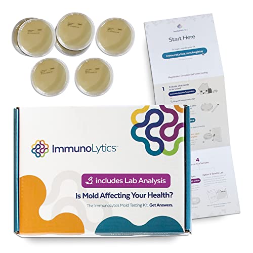 ImmunoLytics DIY Mold Test Kit for Home - Easy to Use Professional Mold Testing Kit - Individual Room Screening Package - Includes Lab Analysis (7 Rooms/Plates) from ImmunoLytics