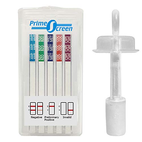 Prime Screen [100 Pack] 6 Panel Oral Saliva Drug Test Kit, Employment and Insurance Testing (AMP, COC, MET, OPI, PCP, THC) - ODOA-166 by Wondfo