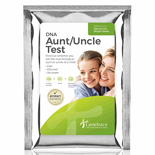 Genetrace DNA Aunt/Uncle Test - at-Home Collection Kit for Avuncular Testing - Lab Fees & Shipping Included - Results in 1-2 Days by Genetrace