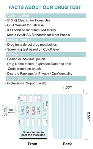 200 Pack Easy@Home 6 Panel Instant Urine Drug Test with Most Sensitive and Comprehensive OPI Test, Testing MOP (OPI 300), BUP,BZO,COC,MTD,OXY #EDOAP-865 by easy@home
