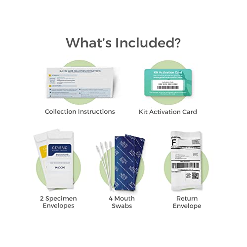 Genetrace DNA Aunt/Uncle Test - at-Home Collection Kit for Avuncular Testing - Lab Fees & Shipping Included - Results in 1-2 Days by Genetrace