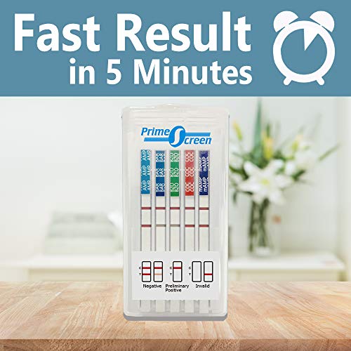 Prime Screen [100 Pack] 6 Panel Oral Saliva Drug Test Kit, Employment and Insurance Testing (AMP, COC, MET, OPI, PCP, THC) - ODOA-166 by Wondfo
