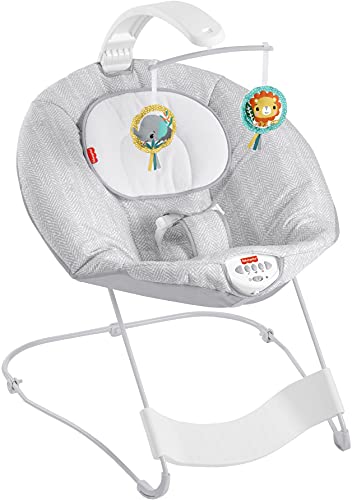 Fisher-Price See & Soothe Deluxe Bouncer - Hearthstone, soothing baby seat for infants and newborns [Amazon Exclusive] from Fisher-Price