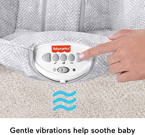 Fisher-Price See & Soothe Deluxe Bouncer - Hearthstone, soothing baby seat for infants and newborns [Amazon Exclusive] from Fisher-Price