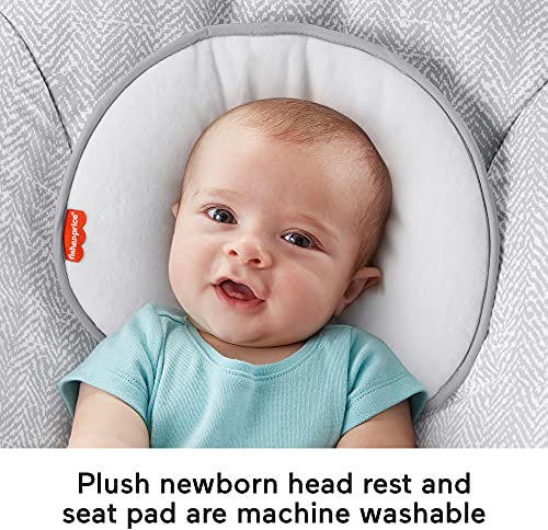 Fisher-Price See & Soothe Deluxe Bouncer - Hearthstone, soothing baby seat for infants and newborns [Amazon Exclusive] from Fisher-Price