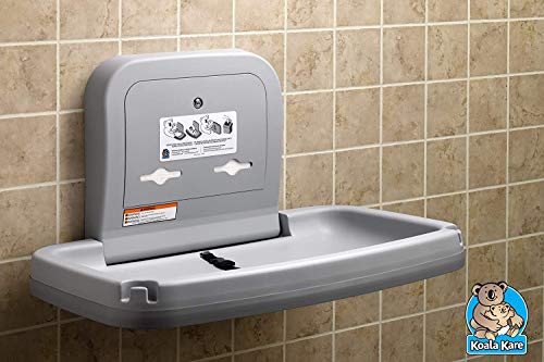 Koala Kare KB200-01 Horizontal Wall Mounted Baby Changing Station, Grey by Koala Kare