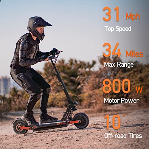 JOYOR S5 Electric Scooter, 800W Motor 10" Off-Road Tires Up to 31 Mph & 34 Miles, Disk Brake Scooter from JINHUA JOYOR VEHICLE CO.,LTD