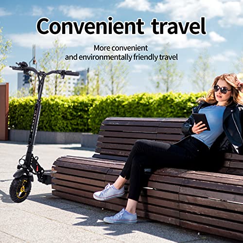 Electric Scooter - X1 1000W Motor Electric Scooter for Adults, Up to 28 MPH & 30 Miles Ranges, 10" Off-Road Tires Foldable Commuter Electric Scooter with Dual Shock Absorption & Braking by F-wheel