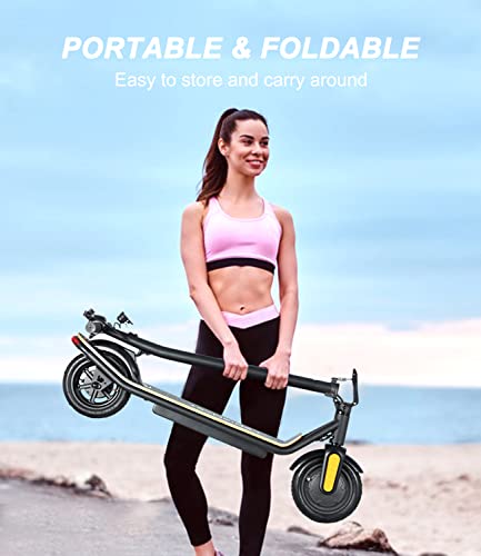 LEQISMART Electric Scooter Adults, 350W Motor & 15.5MPH, 8.5" Pneumatic Tires, 12-17 Miles Range E Scooter with 270Wh Battery, Foldable Commuting Electric Scooter for Adults by ShenZhen LEQI Intelligent Technology Co., Ltd